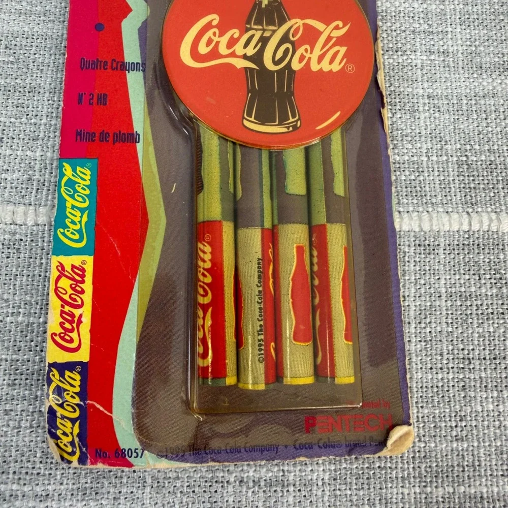 Vintage 1995 Coca Cola Pentech Pencils 4 Pack No 2 HB Always Coke 68057